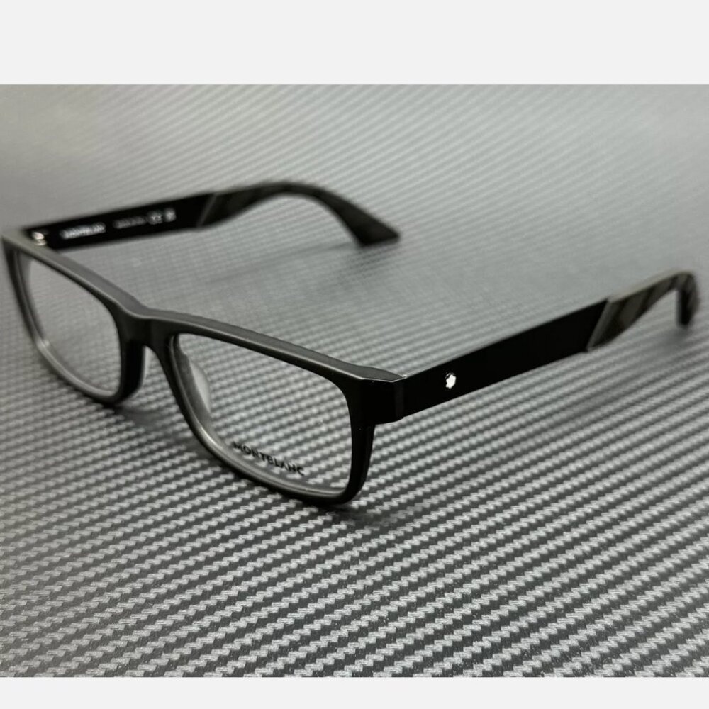 Mont Blanc Men's Black 54mm Eyeglasses